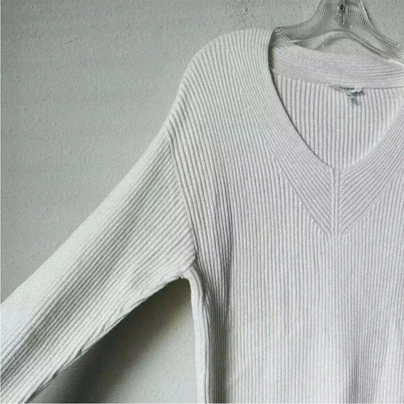 Haven Well Within Ribbed Long Sleeve Sweater S cashmere blend coastal preppy - Picture 2 of 4